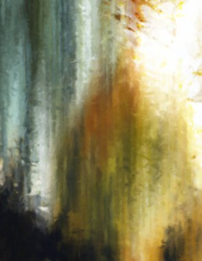 Modern sanat. Renkli çağdaş sanat eserleri. Renkli boya darbeleri. Soyut arkaplanda fırça darbeleri. Fırça boyası. Eşsiz duvar sanatı.