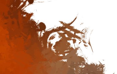 Duvar sanatı Eşsiz ve yaratıcı illüstrasyon. Fırça darbesi ile boyanmış. Renkli fırça darbelerinin soyut arkaplanı. Fırçalanmış canlı duvar kâğıdı. Boyalı sanatsal yaratım.