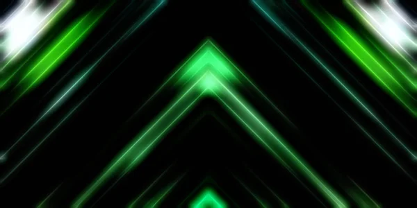 Abstract Stralende Geometrische Lichten Achtergrond Fractale Symmetrische Grafische Illustratie Intersecterende — Stockfoto