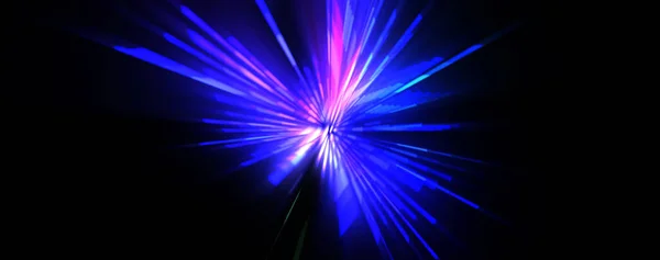 Futuristic Lens Flare Light Explosion Star Glowing Particles Lines Beautiful — Stock Photo, Image