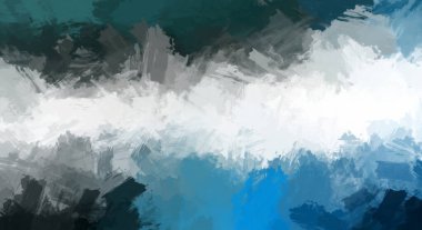 Modern sanat. Taranmış Boyalı Soyut Arkaplan. Fırça darbesi ile boyanmış. Boya darbeleri. 2B Görüntü.