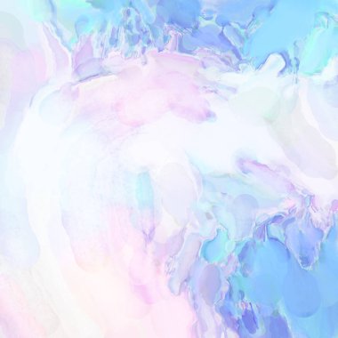 El yapımı sürreal soyut desenli suluboya. Modern sanatsal resim. 2D çizim. Arkaplan boyası karışımı. Yaratıcı duvar sanatı. Çağdaş sanat.