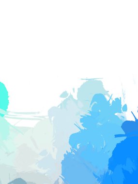 Taranmış Boyalı Soyut Arkaplan. Vahşi kaotik fırça darbeleri. Boya darbeleri. 2D İllüstrasyon. Fırça darbeli resim. 