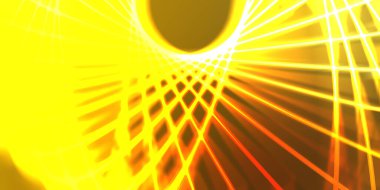 Işık dalgalarının neon renkli soyut tasarımı. Dijital arka plan ve neon ışığı parlama efekti. Parlak ışınlar duvar kağıdı.