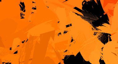 Sanatsal soyut arkaplan. Doku boyalı duvar kağıdı. Boya darbeleriyle yaratıcı bir illüstrasyon. Fırça desenli resim.