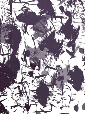 Renkli fırça darbelerinin 2B çizimi. Dekoratif doku resmi. Canlı boya desenli arka plan. Kaotik fırça darbeleri resim.