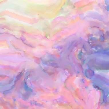 El yapımı sürreal soyut desenli suluboya. Modern sanatsal resim. 2D çizim. Arkaplan boyası karışımı. Yaratıcı duvar sanatı. Çağdaş sanat.