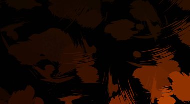 Canlı fırça darbeleriyle boyanmış. Renkli desenli resim. Fırçalanmış duvar kağıdını boya.