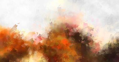 Renkli fırça darbelerinin soyut arkaplanı. fırçalanmış canlı duvar kağıdı. resmedilmiş sanat eseri. Eşsiz ve yaratıcı illüstrasyon.