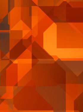 Renkli ve canlı geometrik şekiller katmanları var. Bir teknoloji planının dijital illüstrasyonu. Gelecekçi tasarım şablonu.