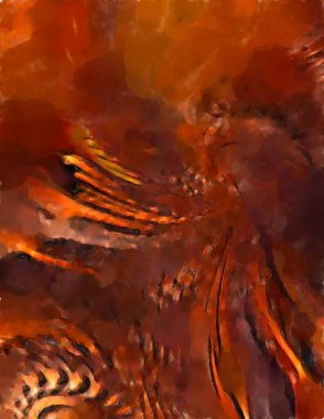 Modern sanat. Renkli çağdaş sanat eserleri. Renkli boya darbeleri. Soyut arkaplanda fırça darbeleri. fırça boyası.