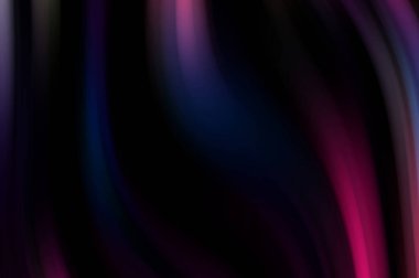 Siyah arka planda renkli düz çizgiler. Sıvı ve sıvı renkli dalgalar karanlıkta akıyor. Duvar kağıdı, afiş, arkaplan, kart, kitap, kapak, poster, afiş, broşür