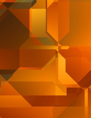 Renkli ve canlı geometrik şekiller katmanları var. Bir teknoloji planının dijital illüstrasyonu. Gelecekçi tasarım şablonu.