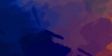 Fırça darbesi ile boyanmış. Sanatsal canlılık ve renkli duvar kâğıdı. Kaotik resim. Taranmış Boyalı Soyut Arkaplan. 