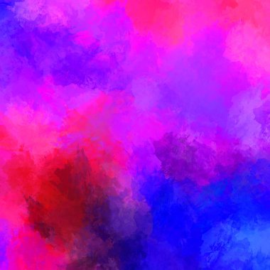 Duvar sanatı Eşsiz ve yaratıcı illüstrasyon. Fırça darbesi ile boyanmış. Renkli fırça darbelerinin soyut arkaplanı. Fırçalanmış canlı duvar kâğıdı. Boyalı sanatsal yaratım.