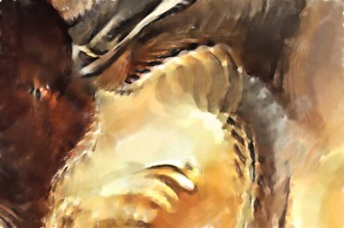 Modern sanat. Renkli çağdaş sanat eserleri. Renkli boya darbeleri. Soyut arkaplanda fırça darbeleri. fırça boyası.