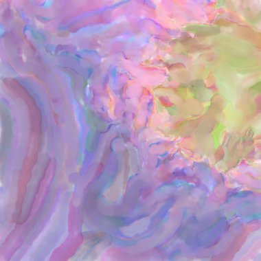 El yapımı sürreal soyut desenli suluboya. Modern sanatsal resim. 2D çizim. Arkaplan boyası karışımı. Yaratıcı duvar sanatı. Çağdaş sanat.