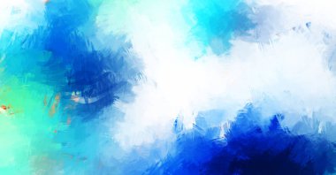 Canlı fırça darbeleriyle boyanmış. Renkli desenli resim. Fırçalanmış duvar kağıdını boya.