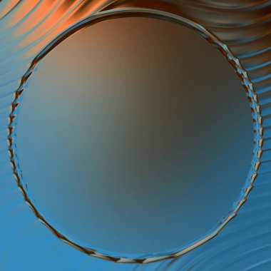 Soyut çerçeveli arkaplan. Renkli, canlı, dalgalı bir duvar kağıdı. Merkezi çerçeveli yaratıcı grafik 2d çizim. Dinamik şekilli modaya uygun sıvı örtüsü.