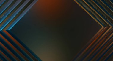 Soyut çerçeveli arkaplan. Renkli, canlı, dalgalı bir duvar kağıdı. Merkezi çerçeveli yaratıcı grafik 2d çizim. Dinamik şekilli modaya uygun sıvı örtüsü.