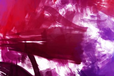 Sanatsal soyut arkaplan. Doku boyalı duvar kağıdı. Boya darbeleriyle yaratıcı bir illüstrasyon. Fırça desenli resim.