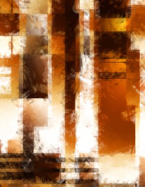 Modern sanat. Renkli çağdaş sanat eserleri. Renkli boya darbeleri. Soyut arkaplanda fırça darbeleri. Fırça boyası. Eşsiz duvar sanatı.