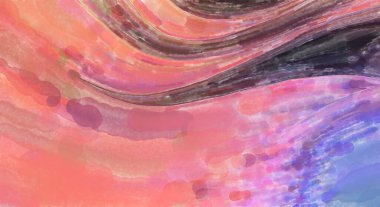 Suluboya fırça darbeleri. Modern sanat. Soyut doku. 2D çizim. Yüzeyde etkileyici el yapımı suluboya. Renkli bir fon. Çok renkli arkaplan. Çağdaş duvar sanatı. 