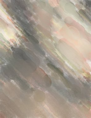 Modern fırça darbeleri. Pastel renklerde suluboya resim. Poster, duvar sanatı, afiş, kart, kitap kapağı veya ambalaj için sakinleştirici kompozisyonun yumuşak renkli çizimi. 