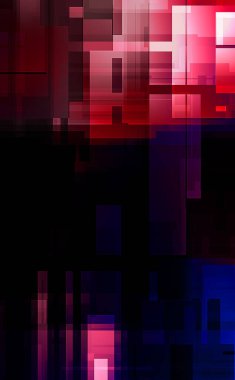 Fütürist soyut geometrik duvar kağıdı. Geometrik renkli şekiller. Dikdörtgen şekilli arka plan. Bir teknolojinin dijital illüstrasyonuName.