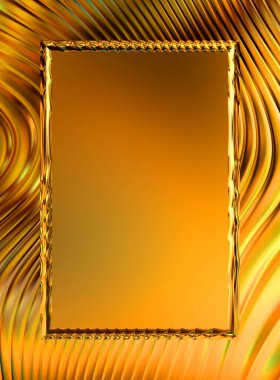 Soyut çerçeveli arkaplan. Renkli, canlı, dalgalı bir duvar kağıdı. Merkezi çerçeveli yaratıcı grafik 2d çizim. Dinamik şekilli modaya uygun sıvı örtüsü.