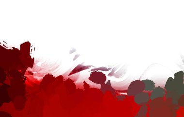 Taranmış Boyalı Soyut Arkaplan. Vahşi kaotik fırça darbeleri. Boya darbeleri. 2D İllüstrasyon. Fırça darbeli resim. 