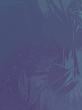 Kaotik resim. Taranmış Boyalı Soyut Arkaplan. Fırça darbesi ile boyanmış. Sanatsal canlılık ve renkli duvar kağıdı.