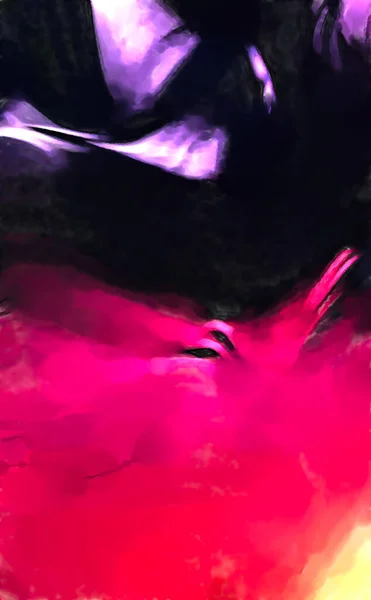 Hårda Penseldrag Abstrakt Bakgrund Borstmålning Färgdrag Färg Unik Väggkonst Modern — Stockfoto