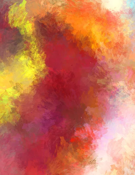 Artistic Vibrant Colorful Wallpaper Brushed Painted Abstract Background Brush Stroked — Stock Photo, Image