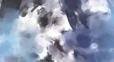 El yapımı sürreal soyut desenli suluboya. Modern sanatsal resim. 2D çizim. Arkaplan boyası karışımı. Yaratıcı duvar sanatı. Çağdaş sanat