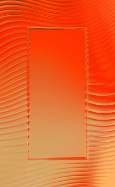 Soyut çerçeveli arkaplan. Renkli, canlı, dalgalı bir duvar kağıdı. Merkezi çerçeveli yaratıcı grafik 2d çizim. Dinamik şekilli modaya uygun sıvı örtüsü.