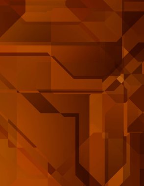 Renkli ve canlı geometrik şekiller katmanları var. Bir teknoloji planının dijital illüstrasyonu. Gelecekçi tasarım şablonu.