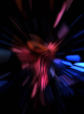 Işık parçacık izleri. Parlayan parçacıkları ve çizgileri olan ışık patlaması yıldızı. Güzel hareketli soyut ışın arkaplanı.