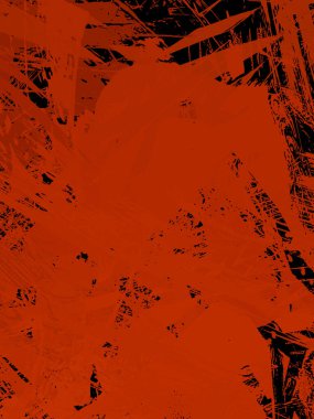 Vahşi fırça darbeleriyle yaratıcı soyut resim. Artistik fırça darbeleriyle donatılmış. Renkli ve canlı bir tasvir. Boyalı sanat.