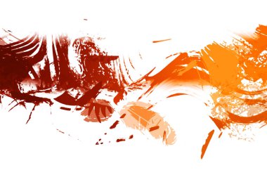 resmedilmiş sanat eseri. fırçalanmış canlı duvar kağıdı. Eşsiz ve yaratıcı illüstrasyon. Renkli fırça darbelerinin soyut arkaplanı. 