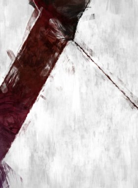 Soyut arkaplanda pürüzlü fırça darbeleri. Fırça boyası. Renkli boya darbeleri. Eşsiz duvar sanatı. Tuvaldeki modern sanat. Renkli çağdaş sanat eserleri. 