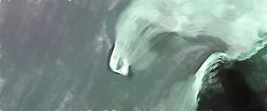 Modern sanat. Renkli çağdaş sanat eserleri. Renkli boya darbeleri. Soyut arkaplanda fırça darbeleri. fırça boyası.