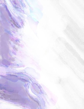 Poster, duvar sanatı, afiş, kart, kitap kapağı veya ambalaj için pastel renkli suluboya resim. Alkol mürekkebini andıran rahatlatıcı fırça darbelerinin modern resmi.