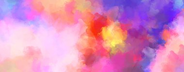 Sanatsal canlılık ve renkli duvar kağıdı. Taranmış Soyut Arkaplan. Fırça darbeli resim. 