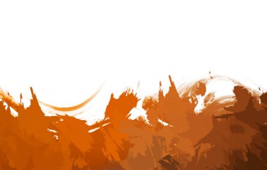 Taranmış Boyalı Soyut Arkaplan. Vahşi kaotik fırça darbeleri. Boya darbeleri. 2D İllüstrasyon. Fırça darbeli resim. 