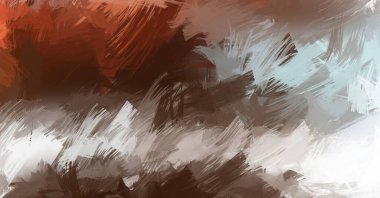 Renkli fırça darbelerinin soyut arkaplanı. fırçalanmış canlı duvar kağıdı. resmedilmiş sanat eseri. Eşsiz ve yaratıcı illüstrasyon.