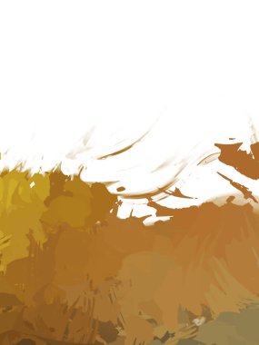 Taranmış Boyalı Soyut Arkaplan. Vahşi kaotik fırça darbeleri. Boya darbeleri. 2D İllüstrasyon. Fırça darbeli resim. 