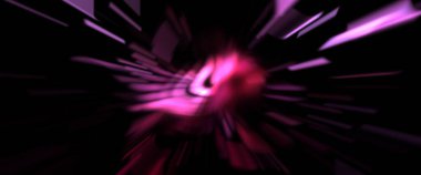 Işık parçacık izleri. Parlayan parçacıkları ve çizgileri olan ışık patlaması yıldızı. Güzel hareketli soyut ışın arkaplanı.