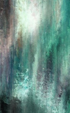 Modern sanat. Renkli çağdaş sanat eserleri. Renkli boya darbeleri. Soyut arkaplanda fırça darbeleri. Fırça boyası. Eşsiz duvar sanatı.