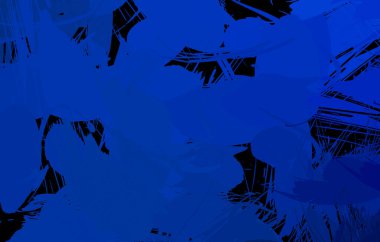 Vahşi fırça darbeleriyle yaratıcı soyut resim. Artistik fırça darbeleriyle donatılmış. Renkli ve canlı bir tasvir. Boyalı sanat.